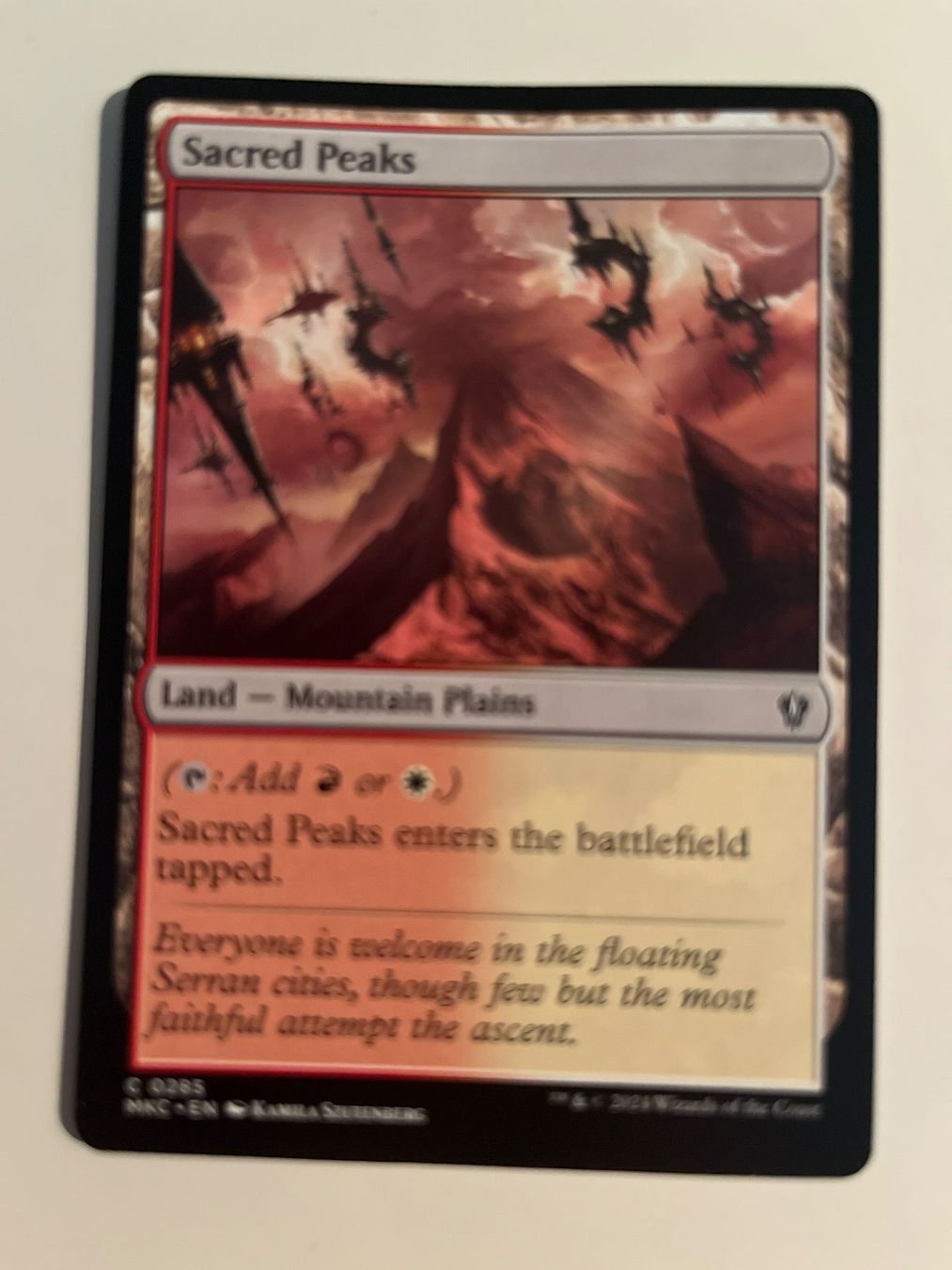 Magic The Gathering Carte collezionabili: 1 x Sacred Peaks - Magic: The Gathering - MtG – Usato da Kriens venduto da Shadi1980