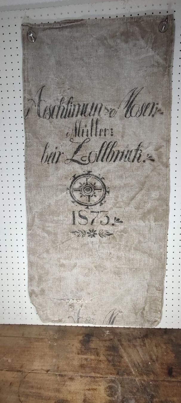 Leine & Halsband: Wunderschöner alter Leinensack aus nr 3  1873 – Gebraucht aus Gelterkinden von MYSTOREFORYOU4460 1