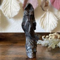 ✲ Yooperlit Geister Dame Skulptur ✲ 122g / 120mm UV aktiv