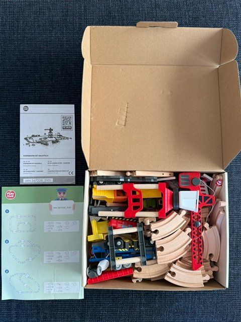 Giocattoli: Playtive Eisenbahn-Set - Baustelle, 68 Teile – Usato da Lostorf venduto da Nick1258 5