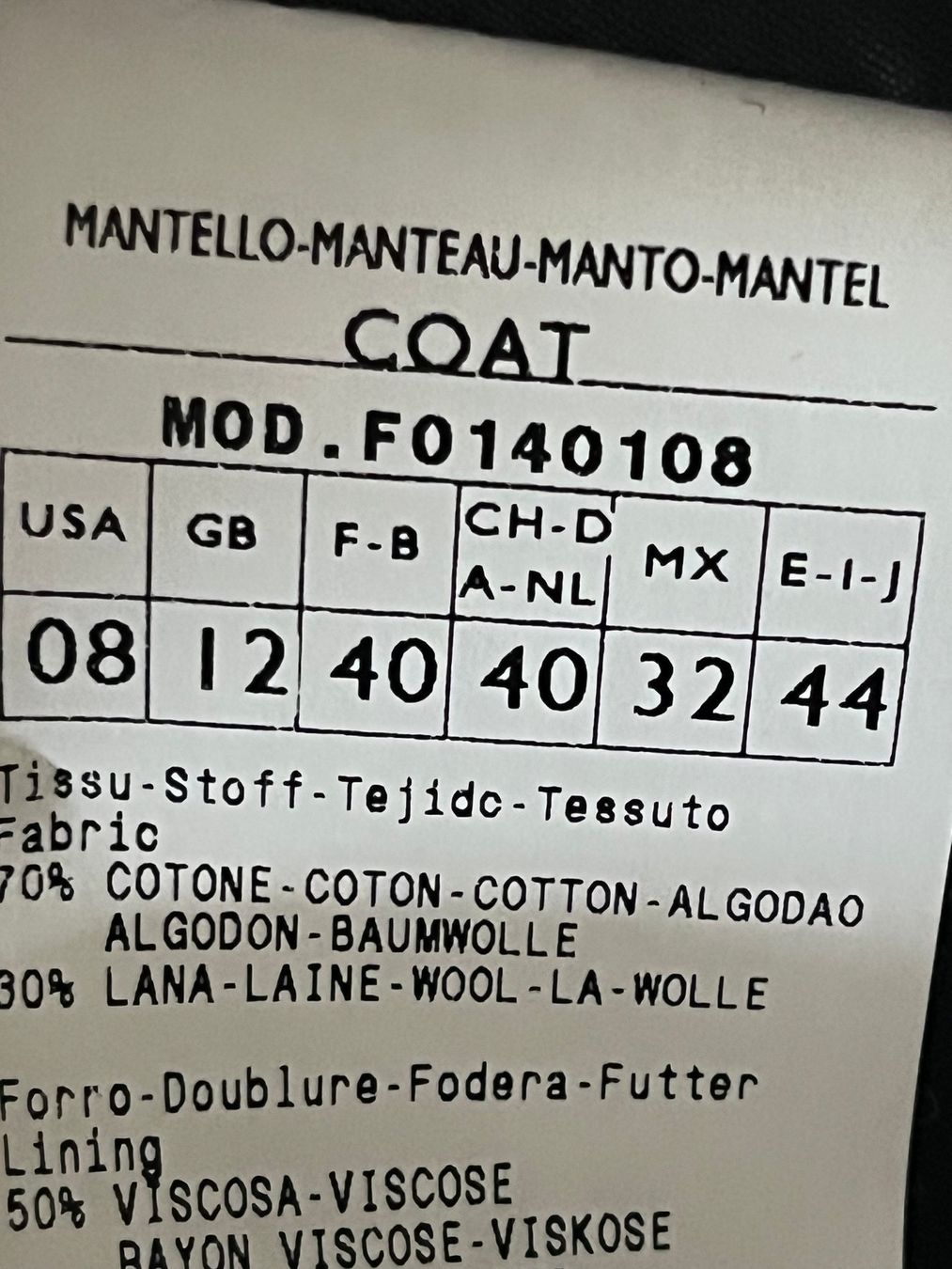 Cappotti: Mantel Pennyblack,  Gr. 40 – Nuovo (secondo la descrizione) da Küsnacht ZH venduto da cipi01 3