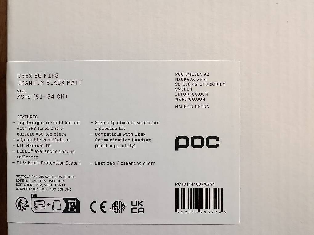 Poc Caschi: POC Obex BC Mips Uranium Black Matt – Nuovo e nell'imballaggio originale da Altendorf venduto da Aknobel 3