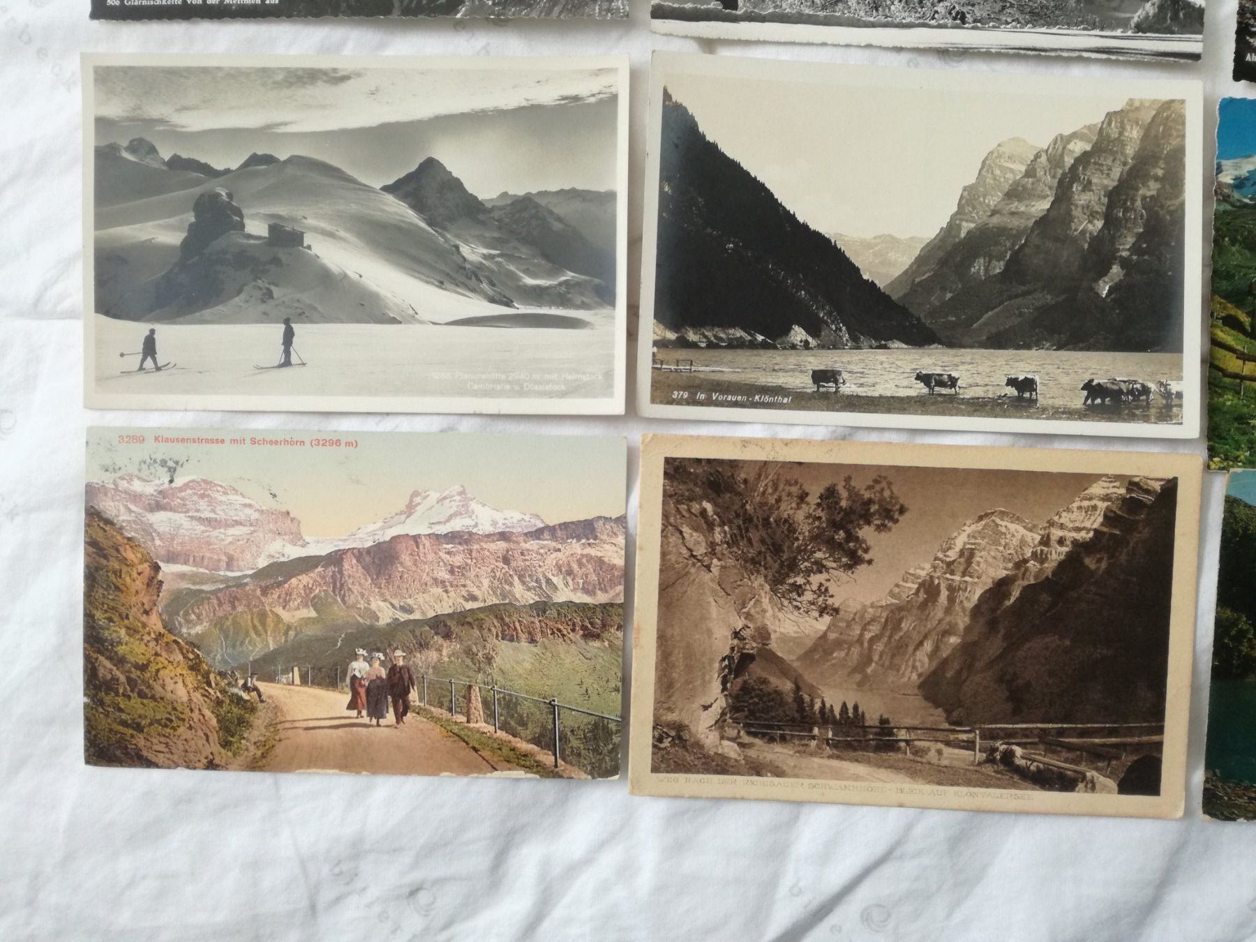Cartoline postali: 16 AK Kanton Glarus, Kleinformat 1917 - 1951 – Usato da Zürich venduto da Tolima194 2