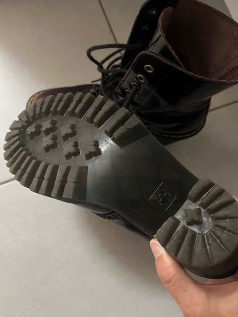 Dr. Martens Scarpe da donna: Dr. Marten Stiefel. Gr 37 dunklerots Leder – Nuovo (secondo la descrizione) da Neerach venduto da romiping 3