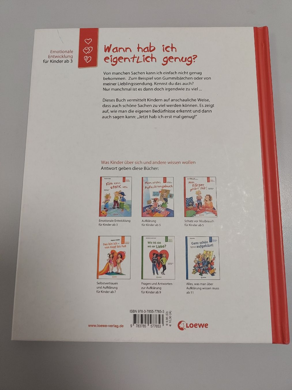 Libri: Bilderbuch "Wann hab ich eigentlich genug?" – Usato da Bern venduto da mwa_xj5p 1
