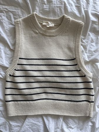 Sezane Gilet ecru Gr. s