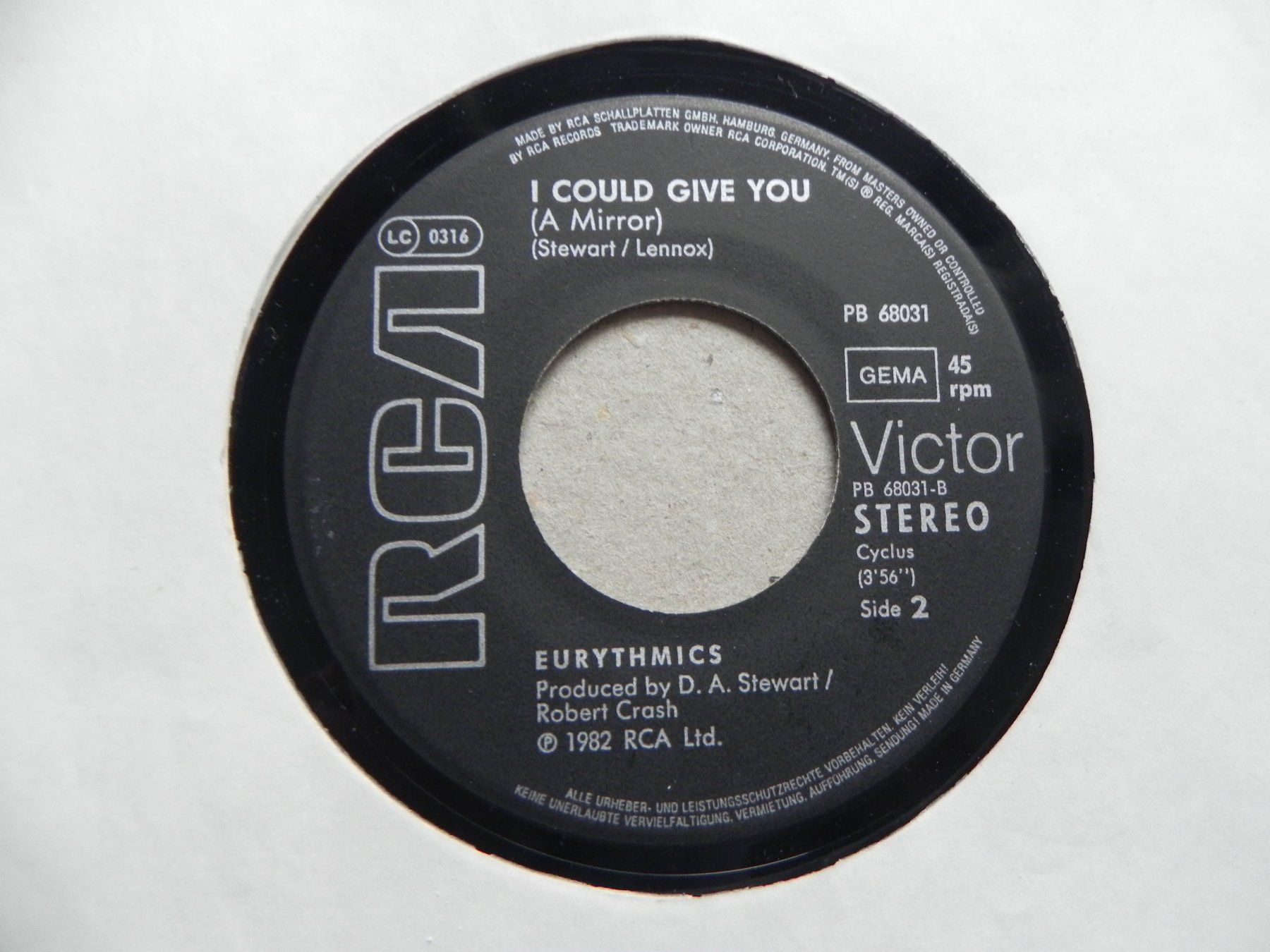 Dischi in vinile: Single brit. Pop Duo Eurythmics 1982 Sweet Dreams – Usato da Siebnen venduto da krimsie 3
