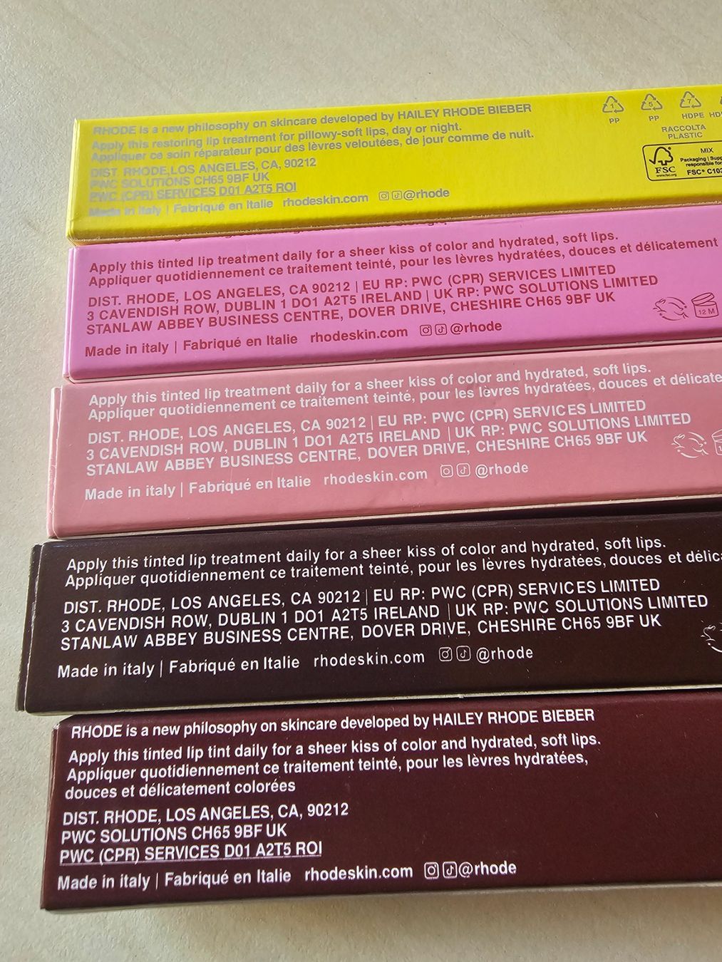 Make-up: 5 Rhode Peptide Lip Tints – Neu (gemäss Beschreibung) aus Balterswil von Dikdik1992 1