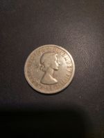 Münze Queen Elizabeth II 2 Shilling 1956