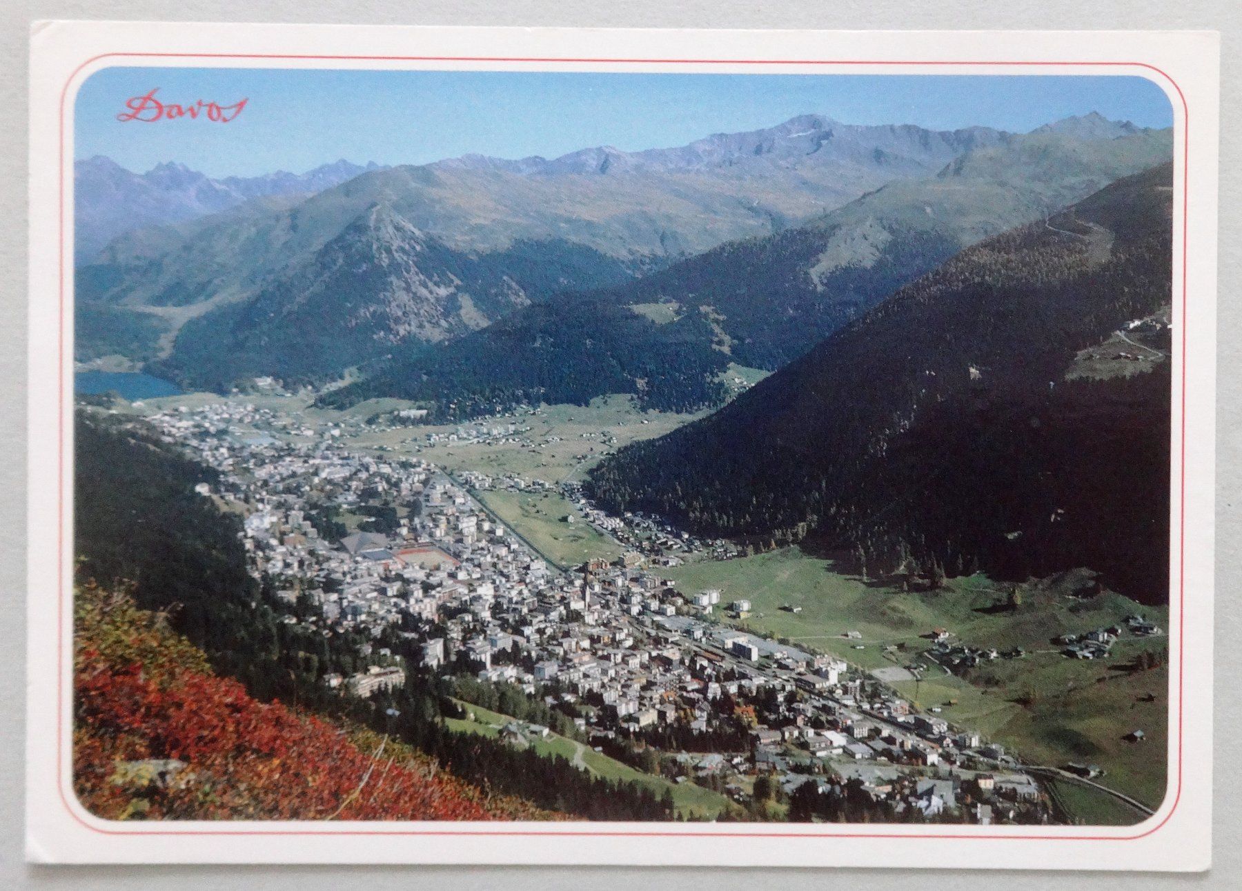 Ansichtskarten: Davos 1560 m, Blick auf Pischahorn – Gebraucht aus Fétigny von Billy2miny
