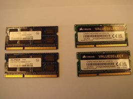 2x 2GB und 2x 4GB DDR3 RAM für iMac