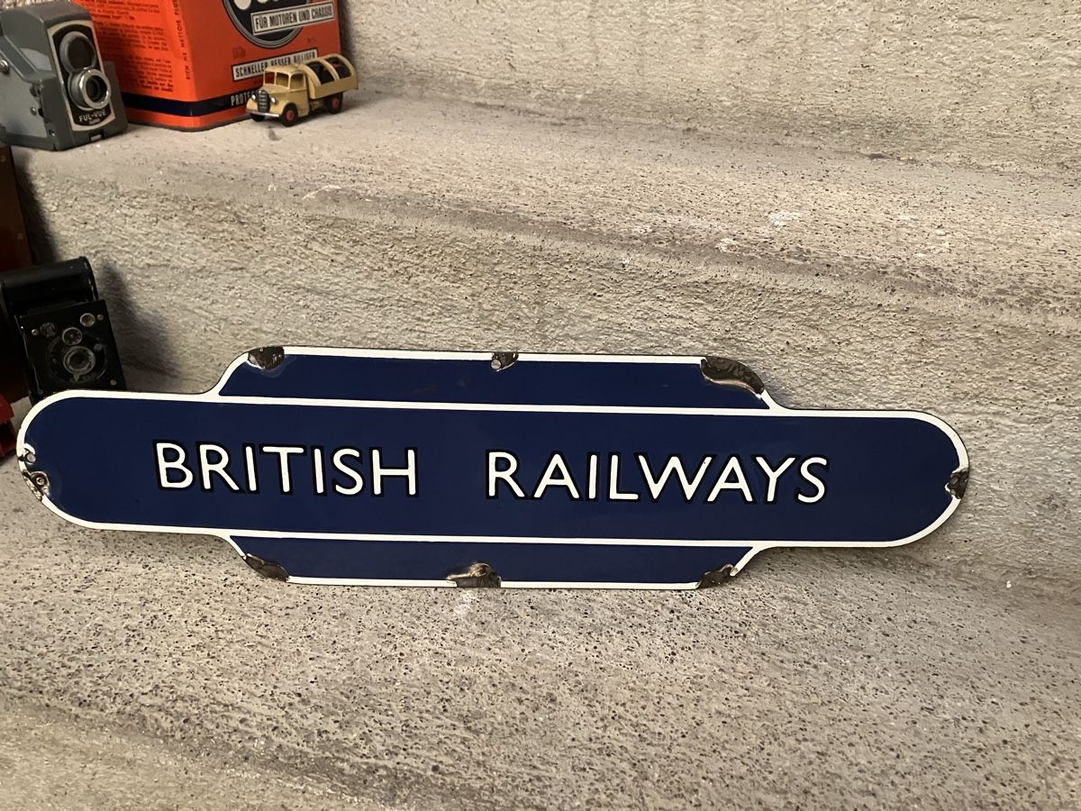 Insegne: British Railways Heavy metal Emailschild – Usato da Zürich venduto da Classic_Collection_Zurich