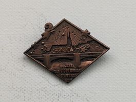 Plakette 100 Jahre Christoph Merian Stiftung 1986, kupfer