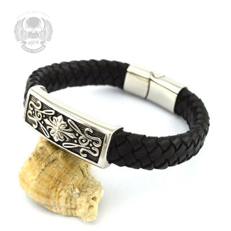 Bracciali & Braccialetti: Armband aus Edelstahl & Leder – Nuovo e nell'imballaggio originale da Wald ZH venduto da GlatzTrading