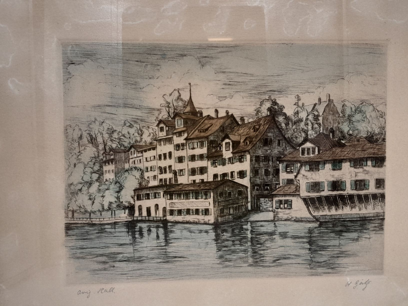 Grafica & Litografie: Zürich an der Limmat – Usato da Rossrüti venduto da Hansi778