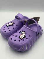 Lila Badeschuhe mit Einhorn Applikation, Grösse 27, Neu!