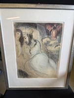 Gerahmtes Bild im Stil von Marc Chagall, Top Zustand!
