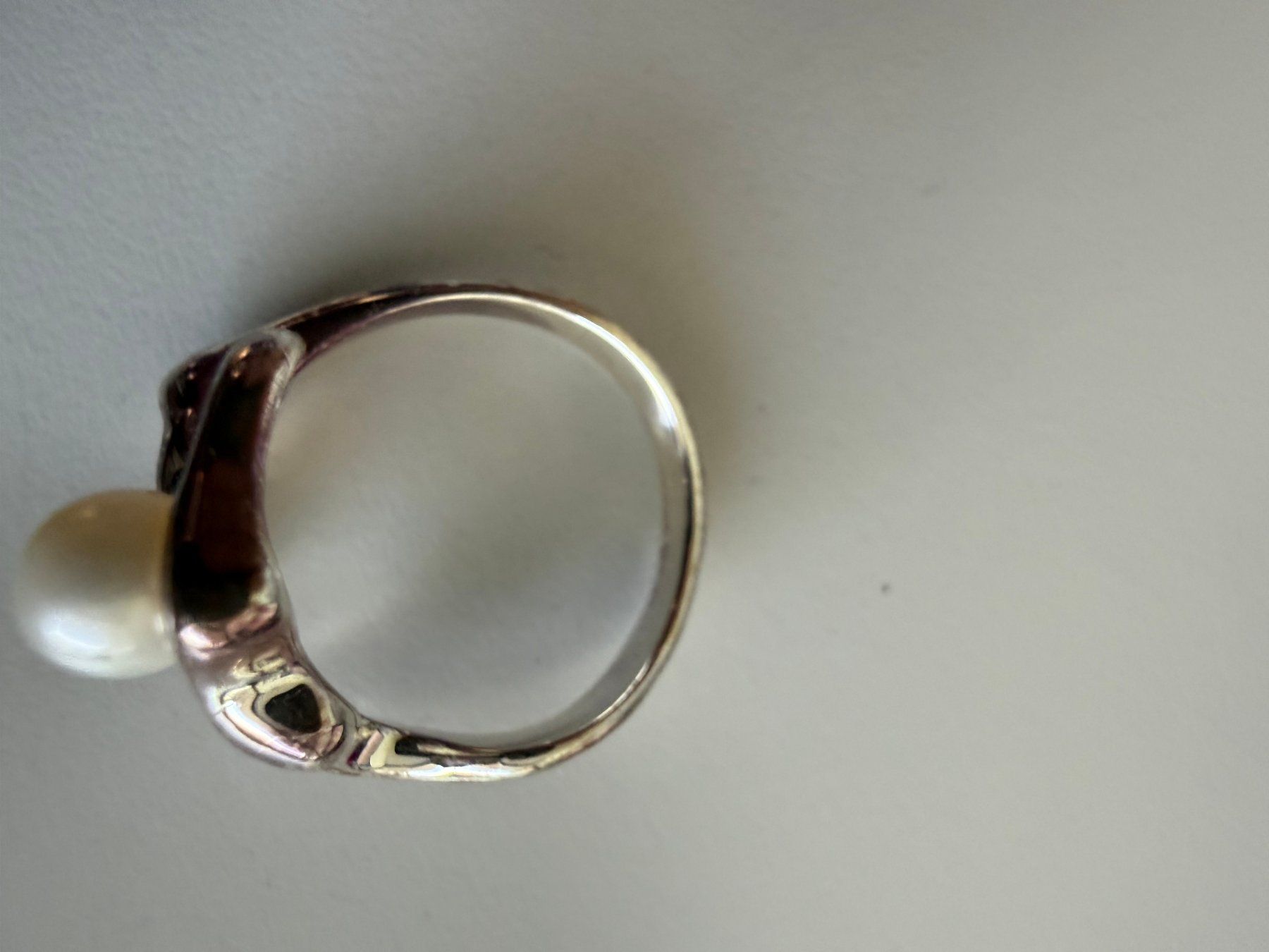 Anelli: Schöner Ring Modeschmuck mit Perle – Usato da Kirchdorf AG venduto da coco123 3