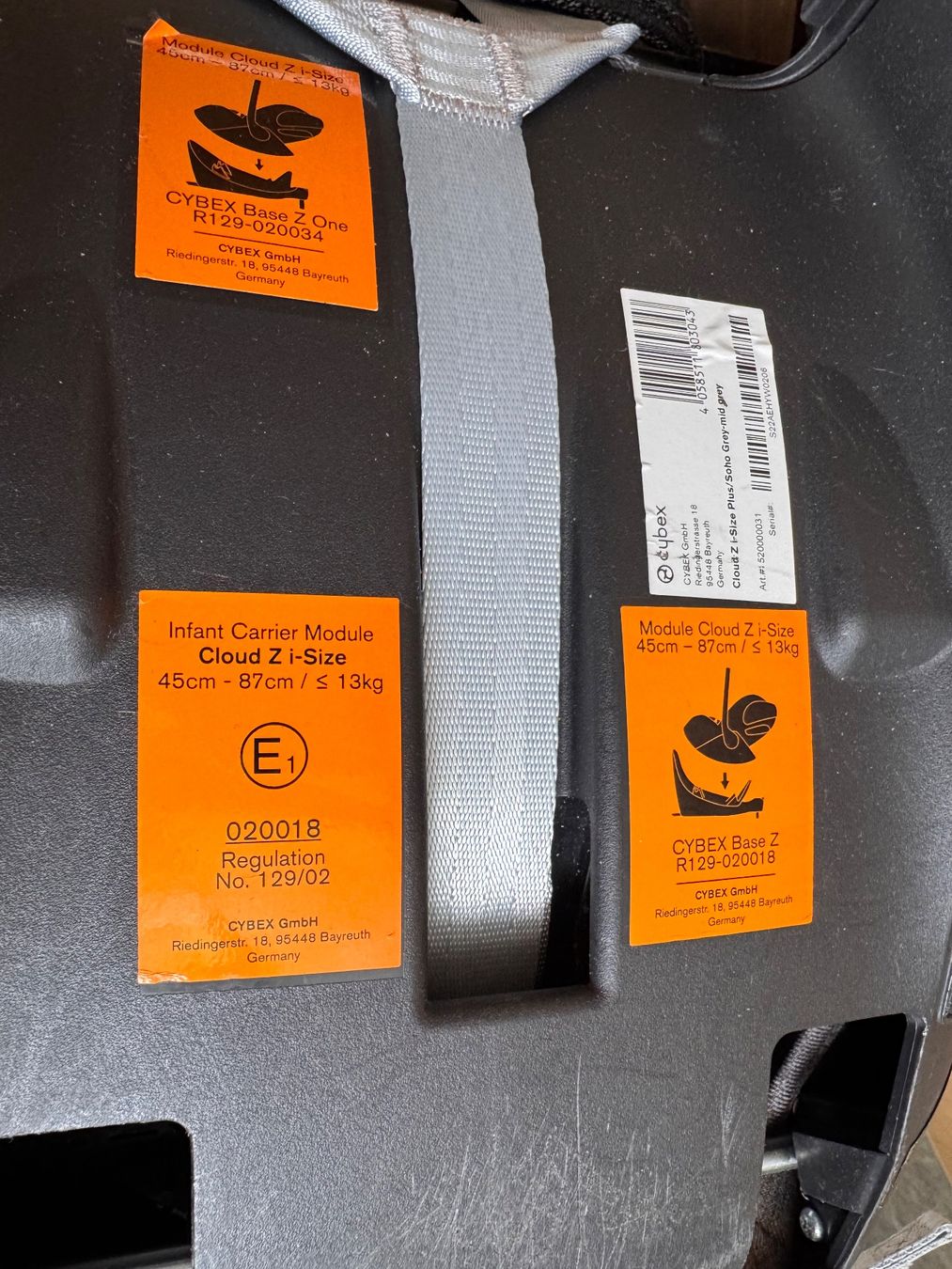 Cybex Auto-Kindersitze: Babyschale, Cybex,Cloud z isize, grau inkl. Kinderw. Adapter – Gebraucht aus Zumikon von ver_zbp8 2