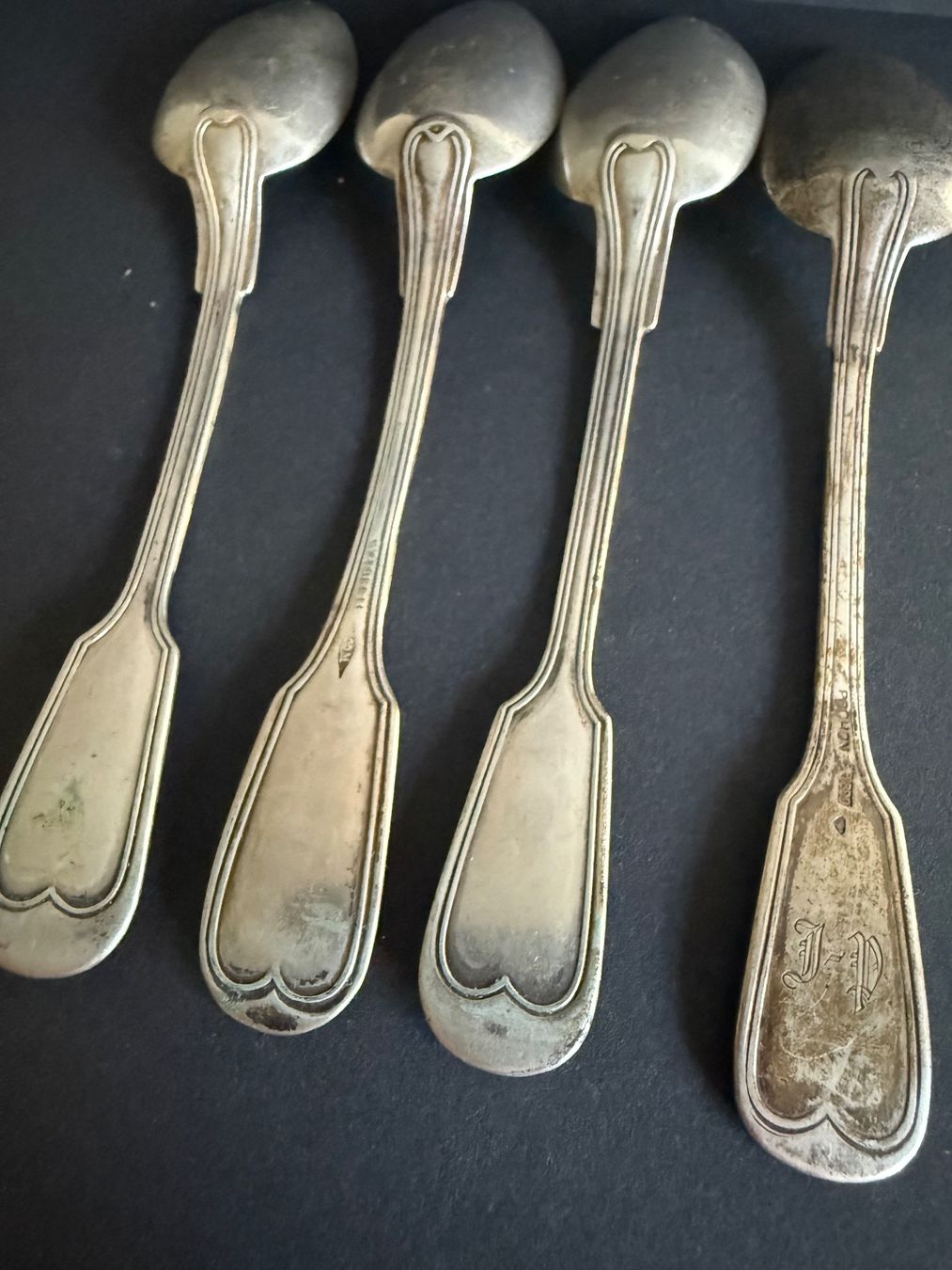 Set di posate: 4 Silber Tee Löffeln 800, 99g – Usato da Spiegel b. Bern venduto da Rogger72 3