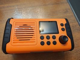 DAB Nofall Radio, Handkurbel, Solar, Taschenlampe, SOS etc.