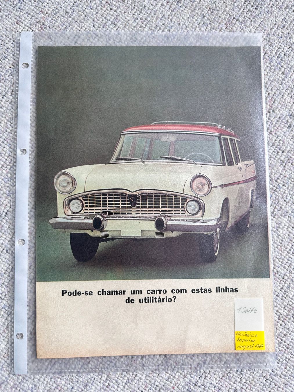 Simca Documenti: Simca Chambord Tufao V8 Stationwagon , Werbeblatt – Usato da Seuzach venduto da Jage 2