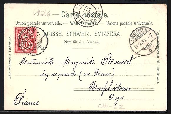 Cartes postales: Litho Einsiedeln, Gnadenkapelle, Chor de – D'occasion à Berlin par bartko-reher 1