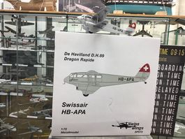 Swissair De Havilland D.H.89 HB-APA 1:72 Metallmodell