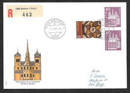 R-FDC 659 Kathedrale St. Pierre Genf ET Genève 3.9.1981
