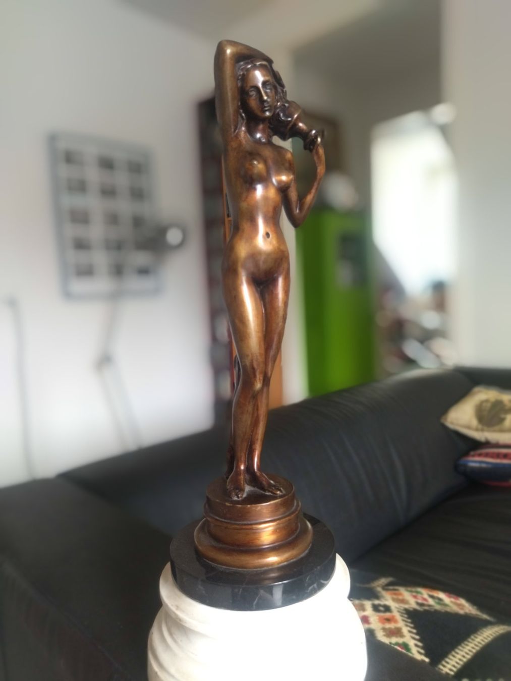Statuette: Statuette Art Déco "Femme à la cruche" – Usato da Neuchâtel venduto da Maostong01 4
