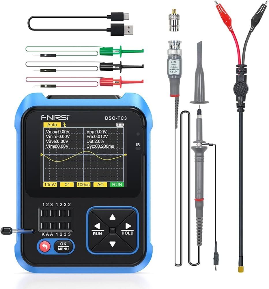 Misurare: Oscilloscope portable + testeur de composant FNIRSI DSO-TS3 – Nuovo e nell'imballaggio originale da Corcelles-près-Payerne venduto da FactoryofSound 9