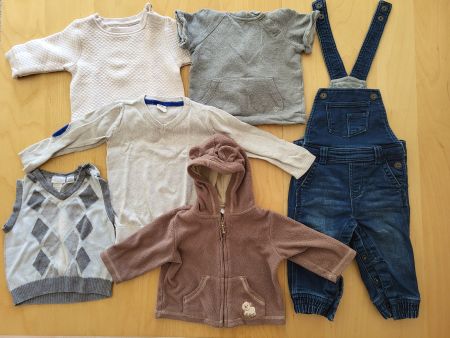 Kinderkleider Paket, 16x Kleidungsstücke, Gr. 3-12 Monate