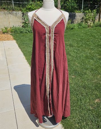 Sommerkleid Hippi rostrot gr.L 42/44