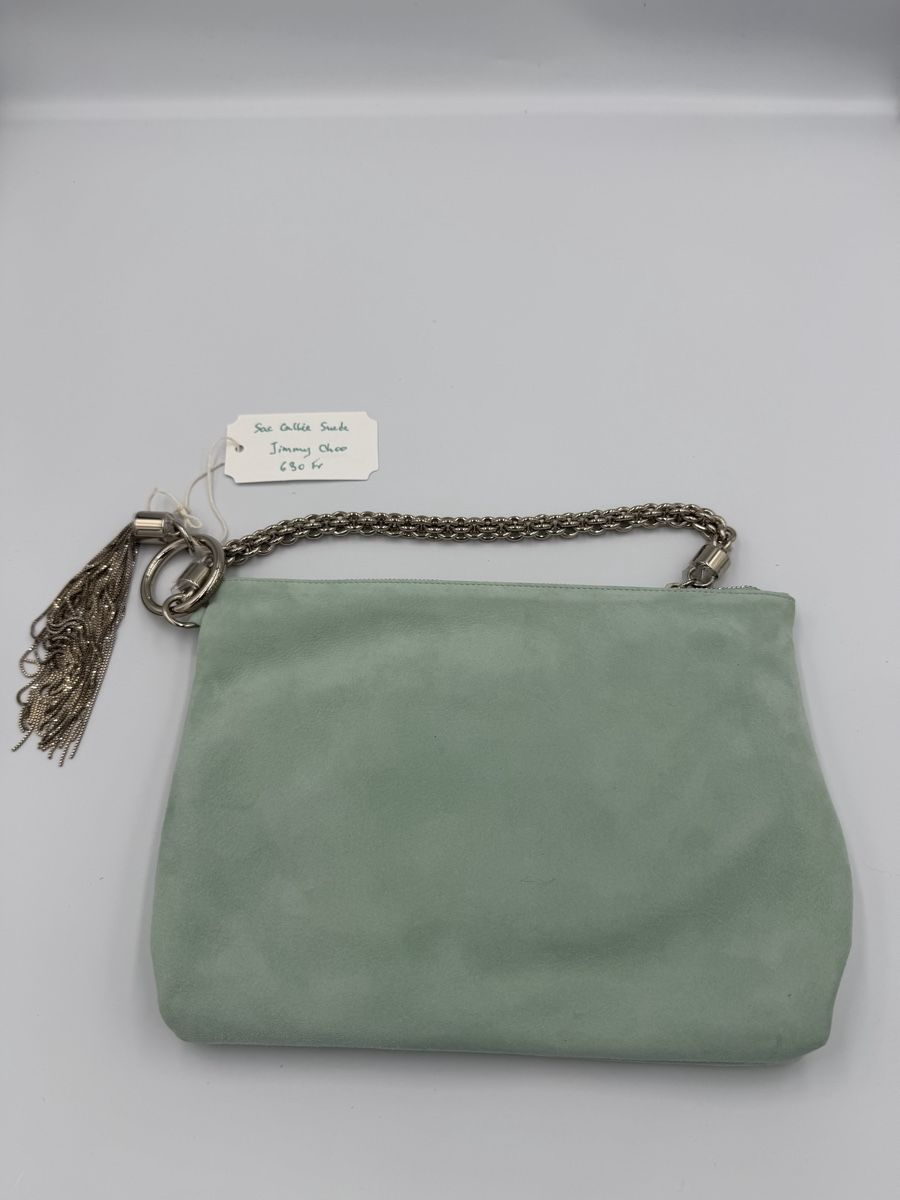 Jimmy Choo Borse da donna: Sac Jimmy Choo - Callie Suede - Daim Mint – Nuovo e nell'imballaggio originale da Versoix venduto da WatchesGeneva 1