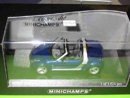 Smart Roadster  2003 blau metallic * Minichamps 1:43