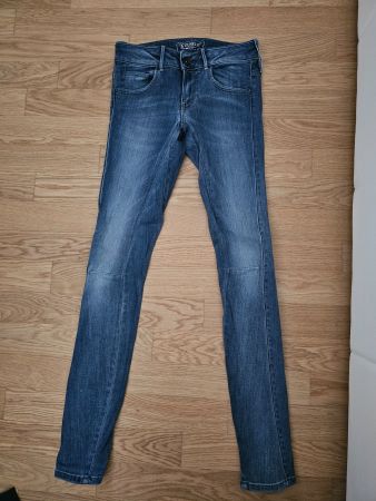 Jean Guess taille basse femme, bleu, T.26