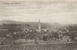 Pfaffnau LU Kirche Bauernhöfe selten 1926 sehr gut erhalten