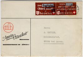 Altstoff Zusammenhängende - Firmenbeleg von ZÜRICH n. BUCHS