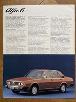 ALFA ROMEO ALFA 6 1979 Prospekt brochure dépliant en fr.
