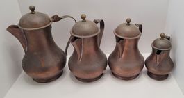 Cafetières - théières en cuivre ancien