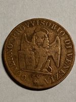 Venezia, RARE, 5 centesimi 1849 R