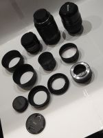3 Nikon Objektive mit vielen Filtern