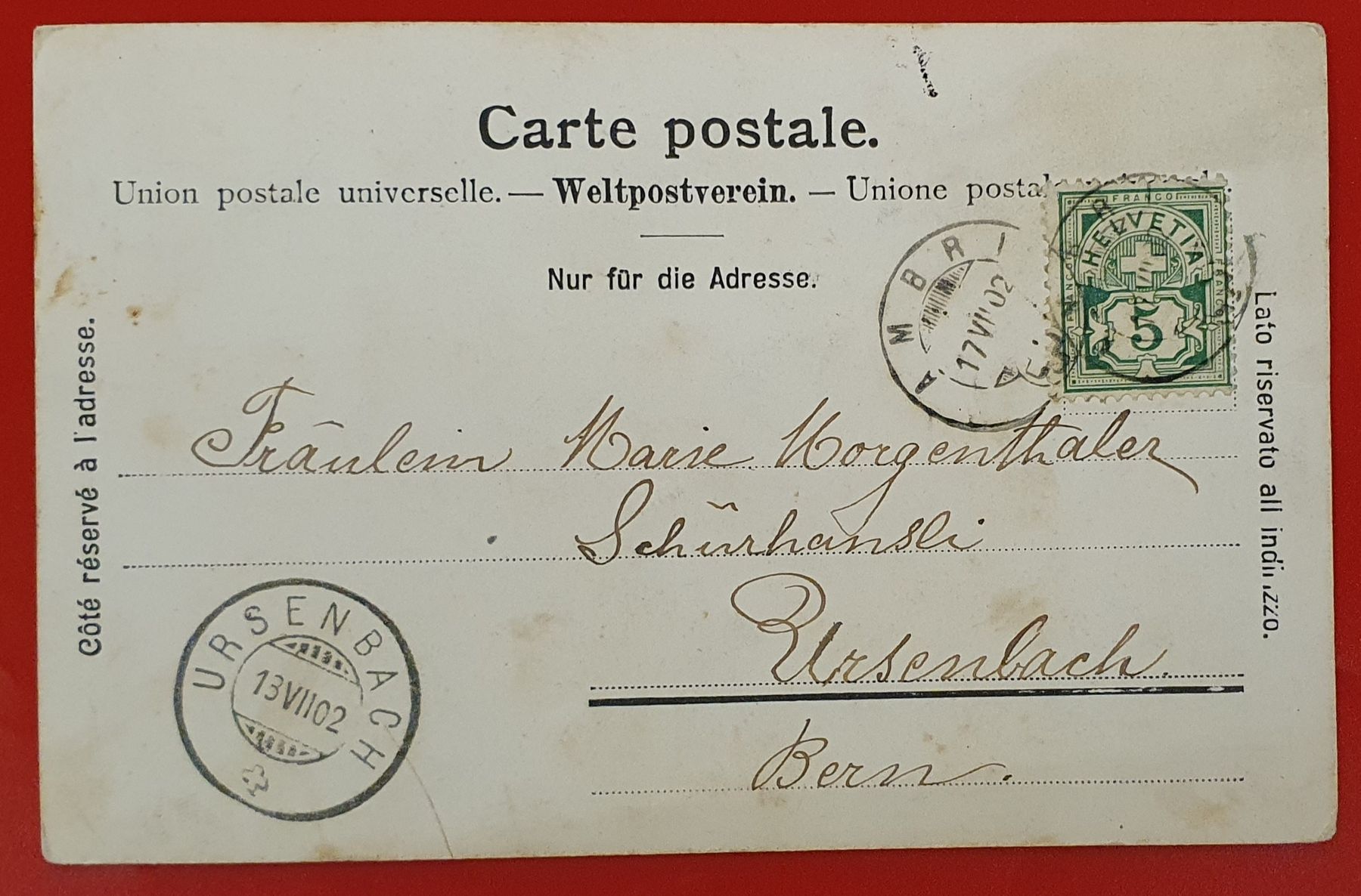 Ansichtskarten: Piotta 1902 – Gebraucht aus Kreuzlingen von Rschweiz1 1