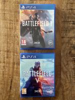 Battlefield 1 und V PS4 Spiele guter Zustand