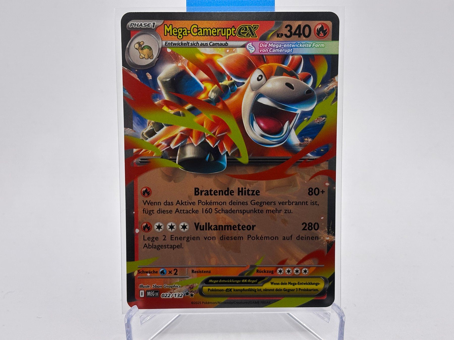 Pokémon Carte collezionabili: Mega-Entwicklung - Mega Camerupt ex  (MEG 22) - DE – Nuovo (secondo la descrizione) da Allschwil venduto da bul_5pmr