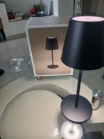 2x LED Akku-Tischlampen "Lady" schwarz-outdoor (IP44) -1xOVP