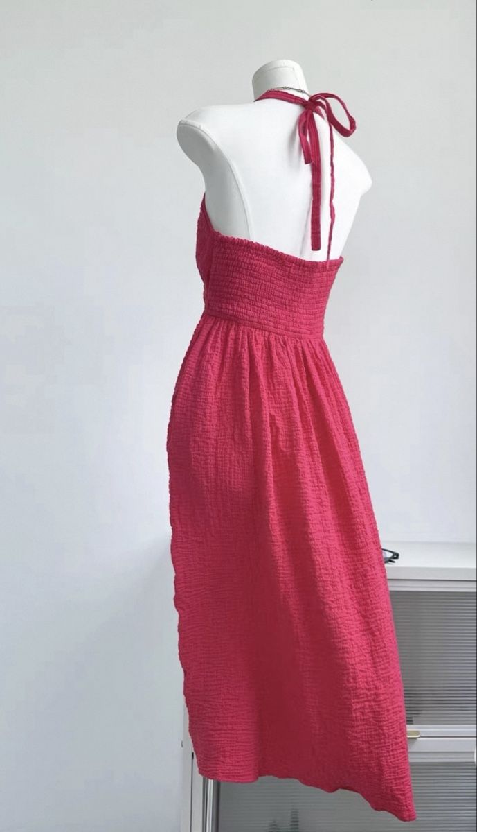 Vestiti: Steve Madden Neckholderkleid Rosa Größe S – Nuovo e nell'imballaggio originale da Veyras venduto da ValClasse 3