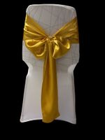 50 Stuhlschleifen Satin gold