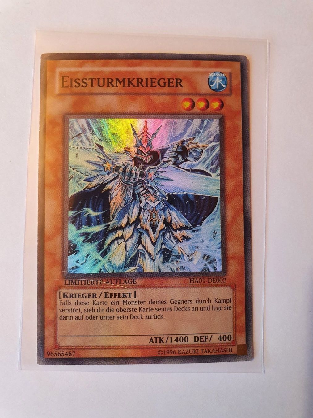 Yugioh Sammelbilder & Trading cards: Yugioh Eissturmkrieger super rare Karte – Gebraucht aus Oberdorf BL von BaldenEagle