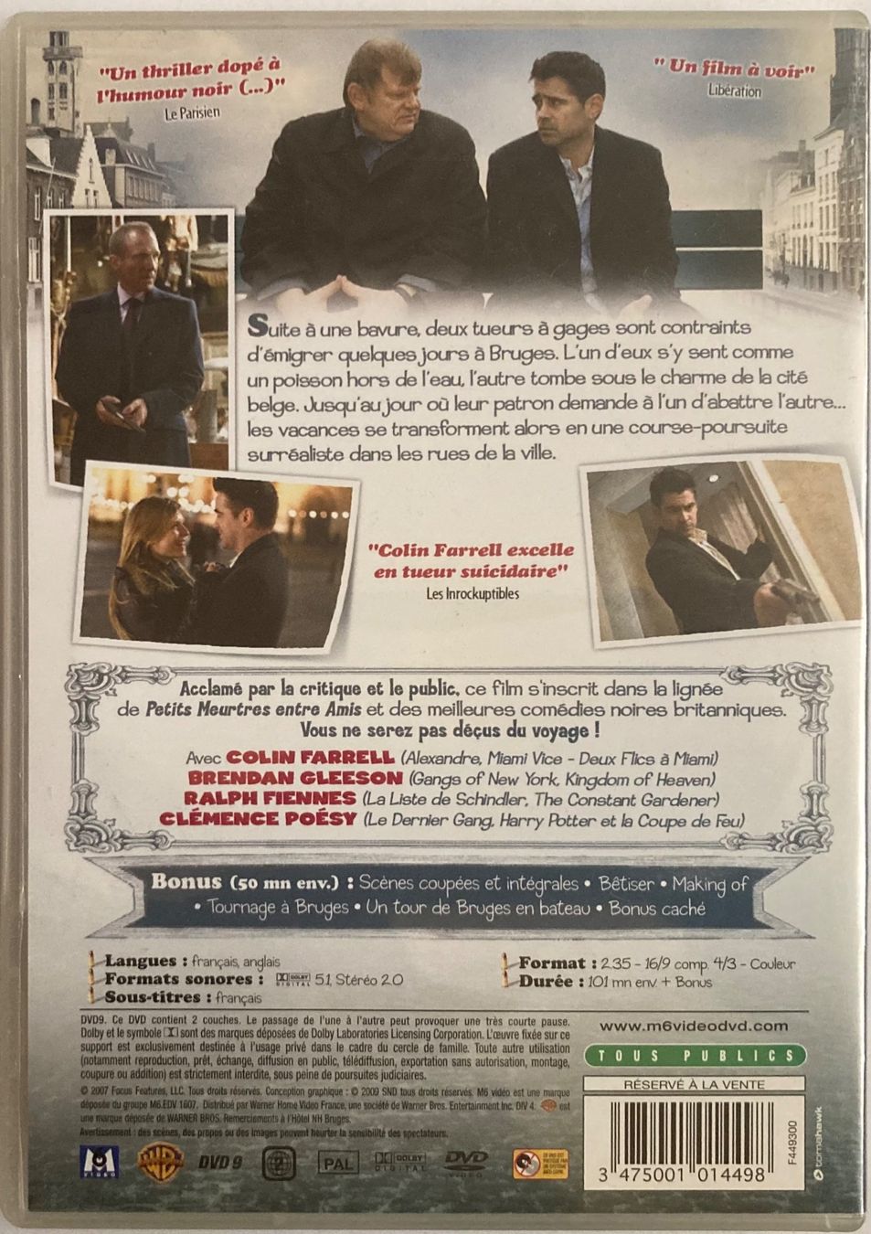 Tutti i DVDs: FARRELL / GLEESON / FIENNES - BONS BAISERS DE BRUGES – Usato da Poliez-Pittet venduto da Newtown-Records 1